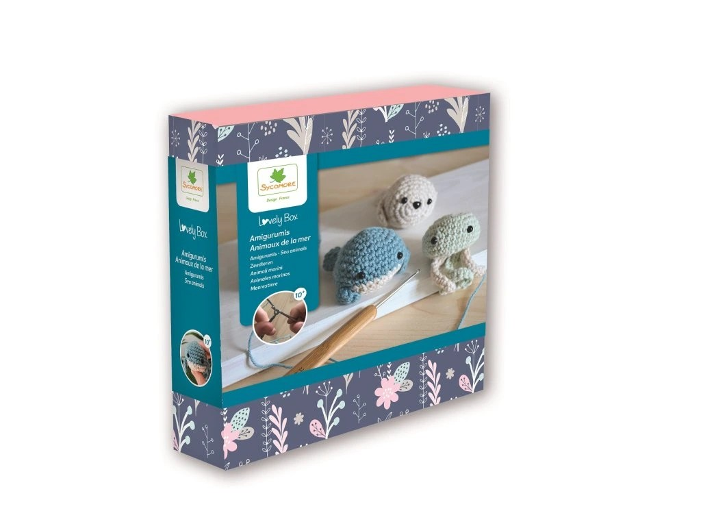 Sycomore - Lovely Box - háčkovaná mořská zvířátka -Amigurumi